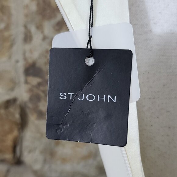 NWT St John 12 Colorblock Tuxedo Cocktail Dress - Picture 10 of 11